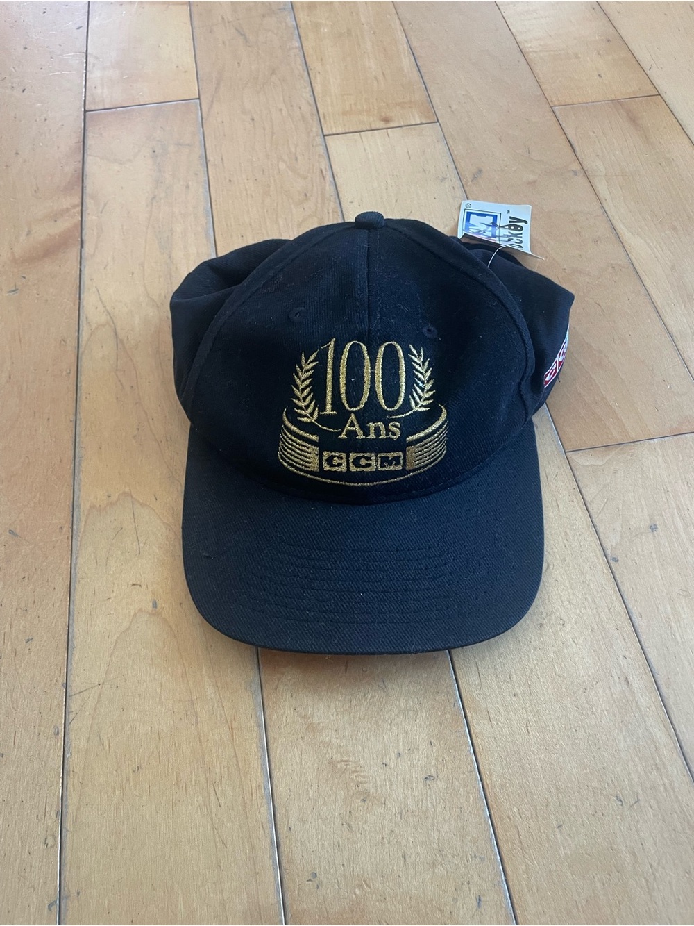 CCM Black and Gold 100 Ans Baseball Cap